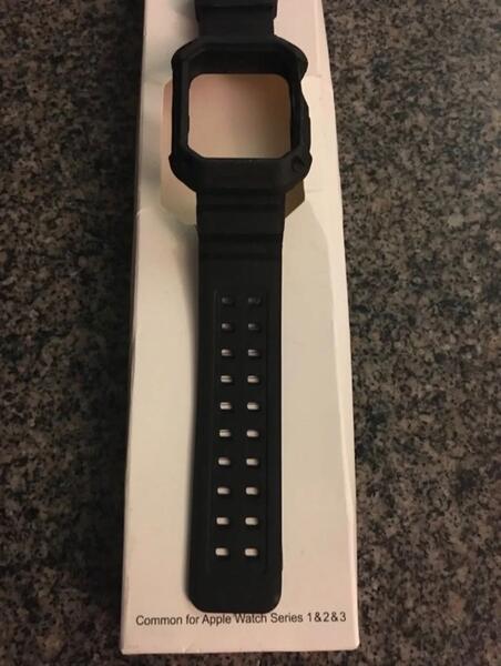 apple watch band with face cover