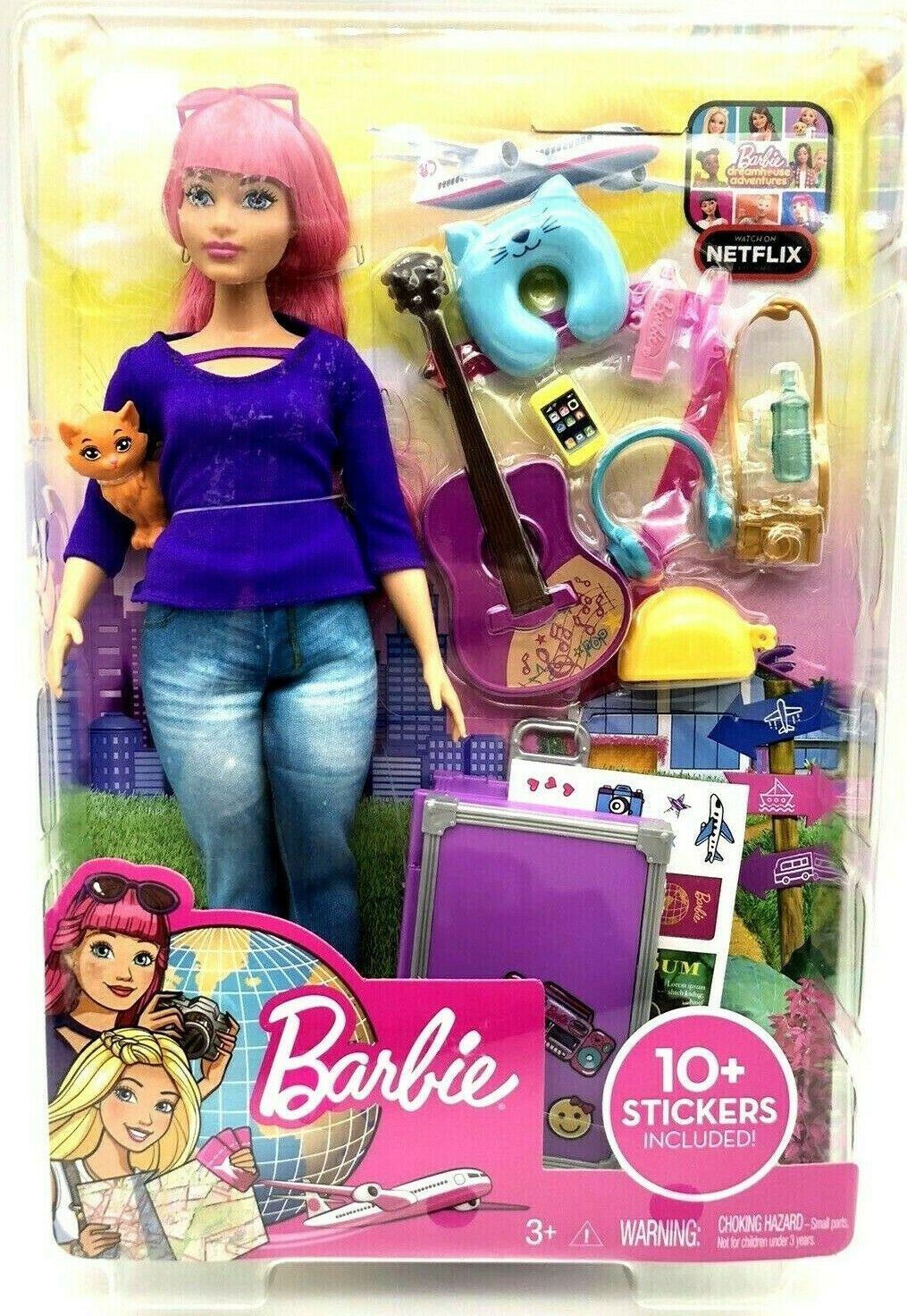 barbie daisy doll with travel set and accessories