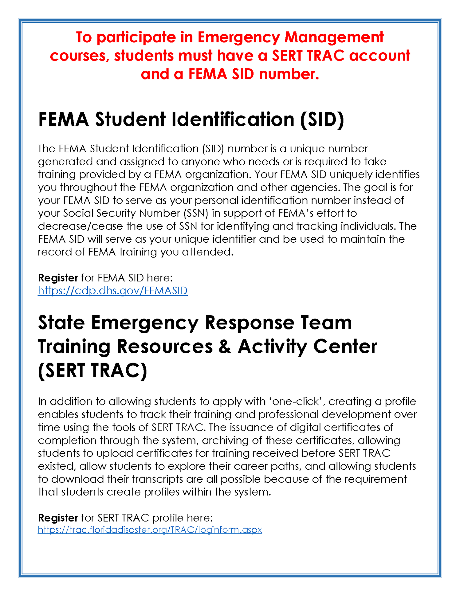 G317 Basic Community Emergency Response Team (CERT) Training (Manatee