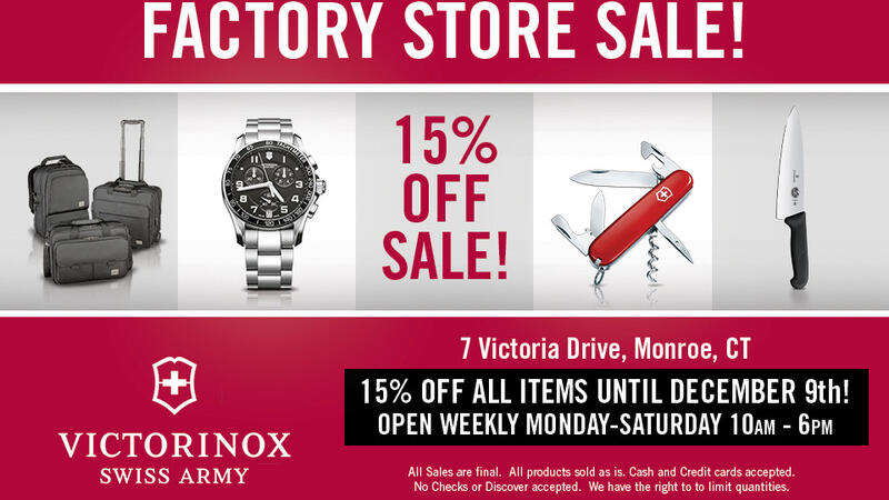 Nov 27 · Victorinox Swiss Army Factory Store Sale! — Nextdoor