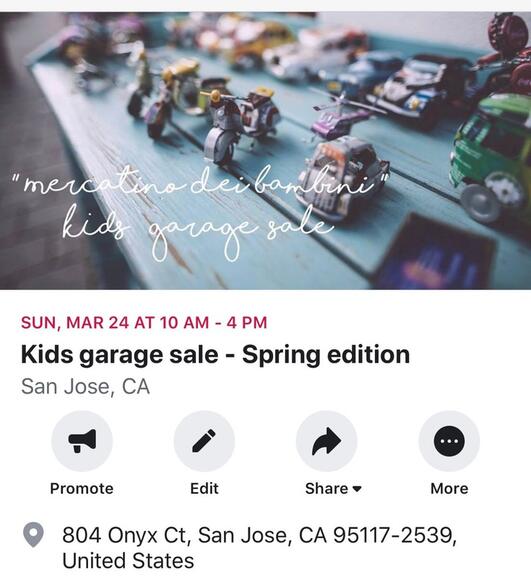 Mar 24 Kids Garage Sale Nextdoor