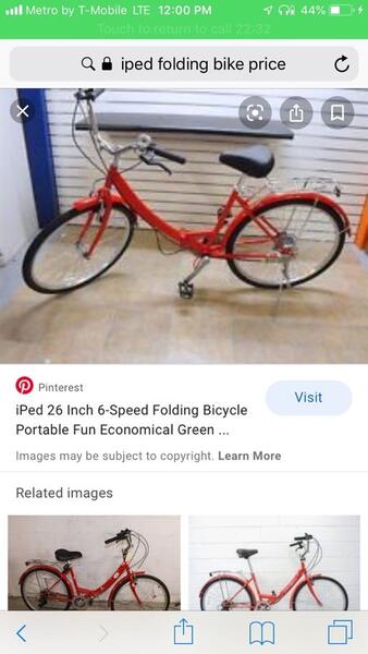 iped folding bike