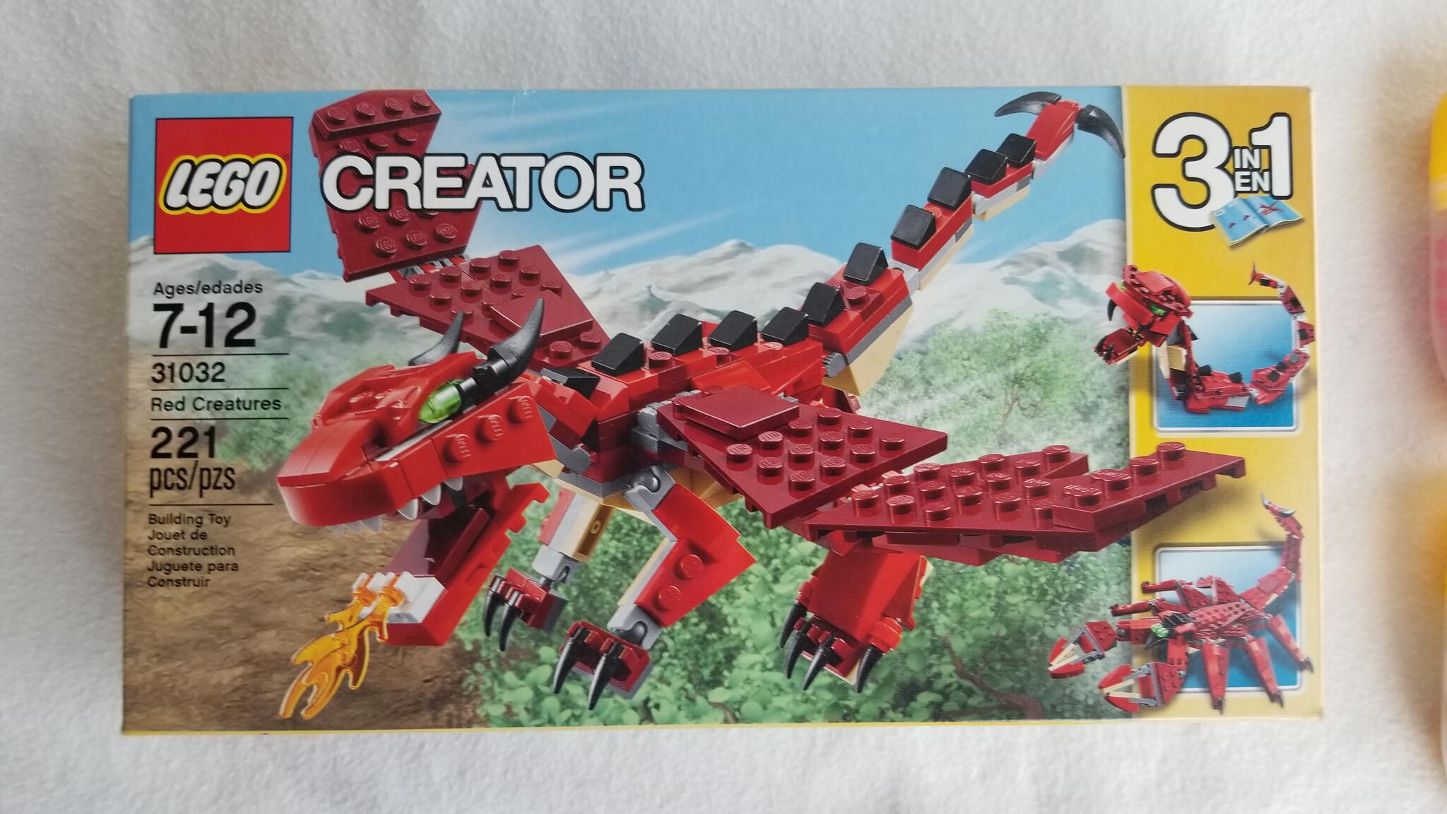 lego creator red creatures