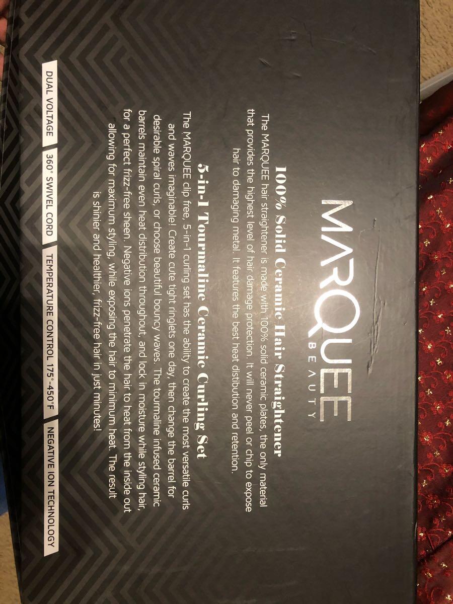 marquee curling iron