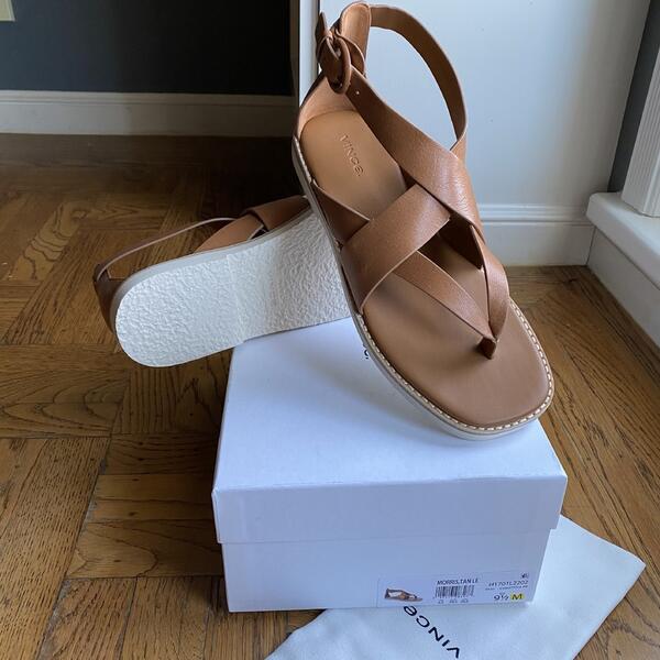 vince morris strappy flat sandal
