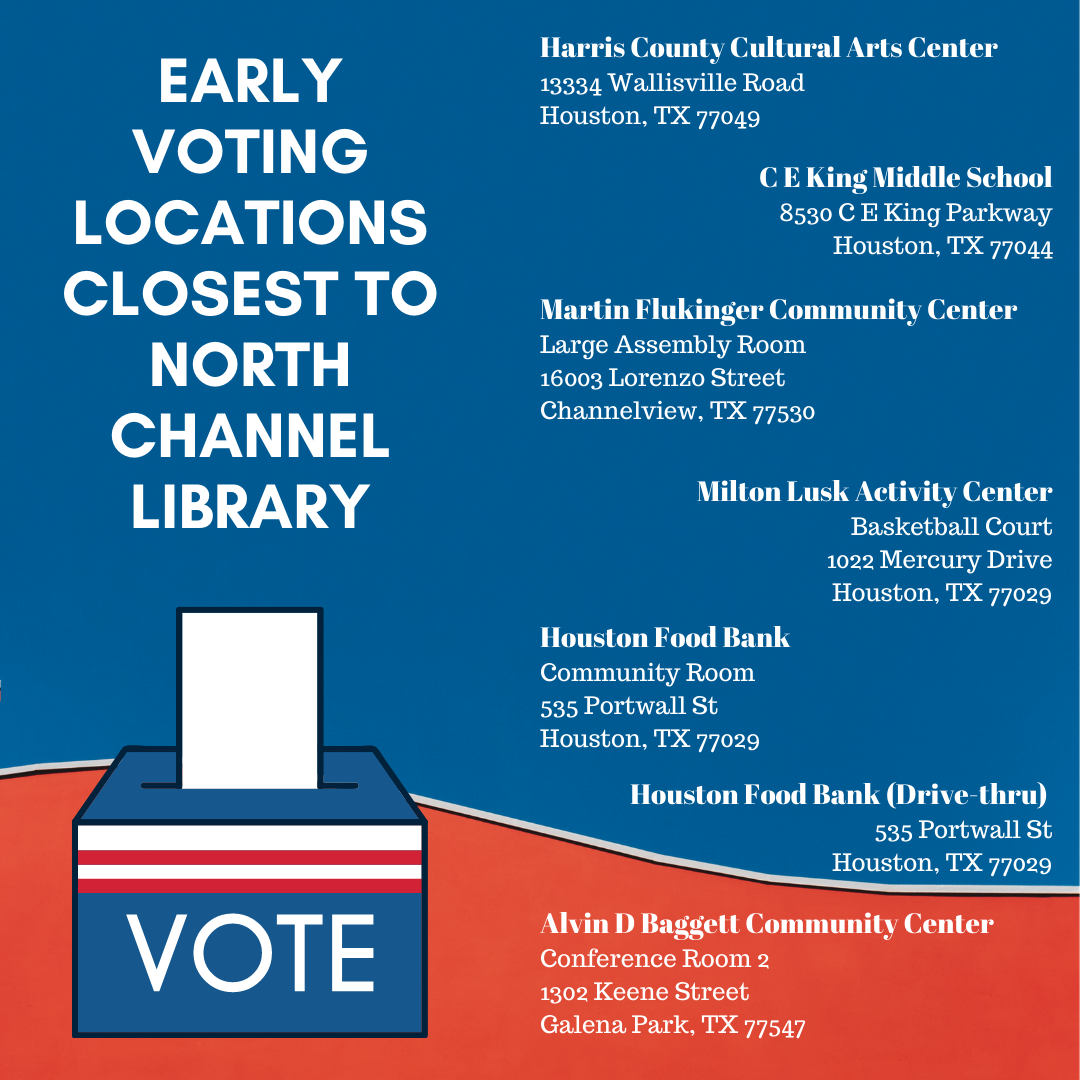 Early Voting North Channel Library Harris County Public Libraries Mdash Nextdoor Nextdoor