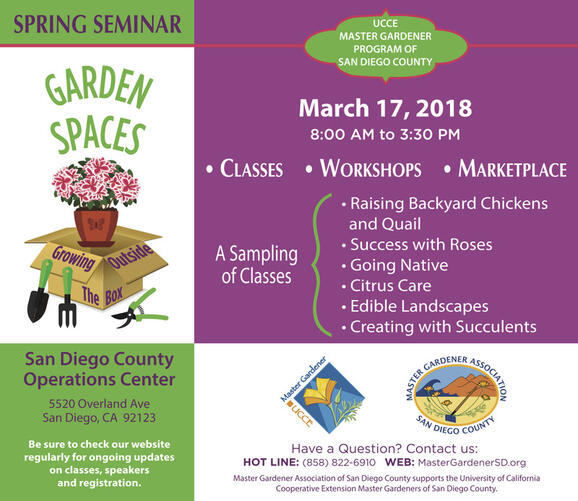 Mar 17 Master Gardener Spring Seminar March 17 2018 Nextdoor