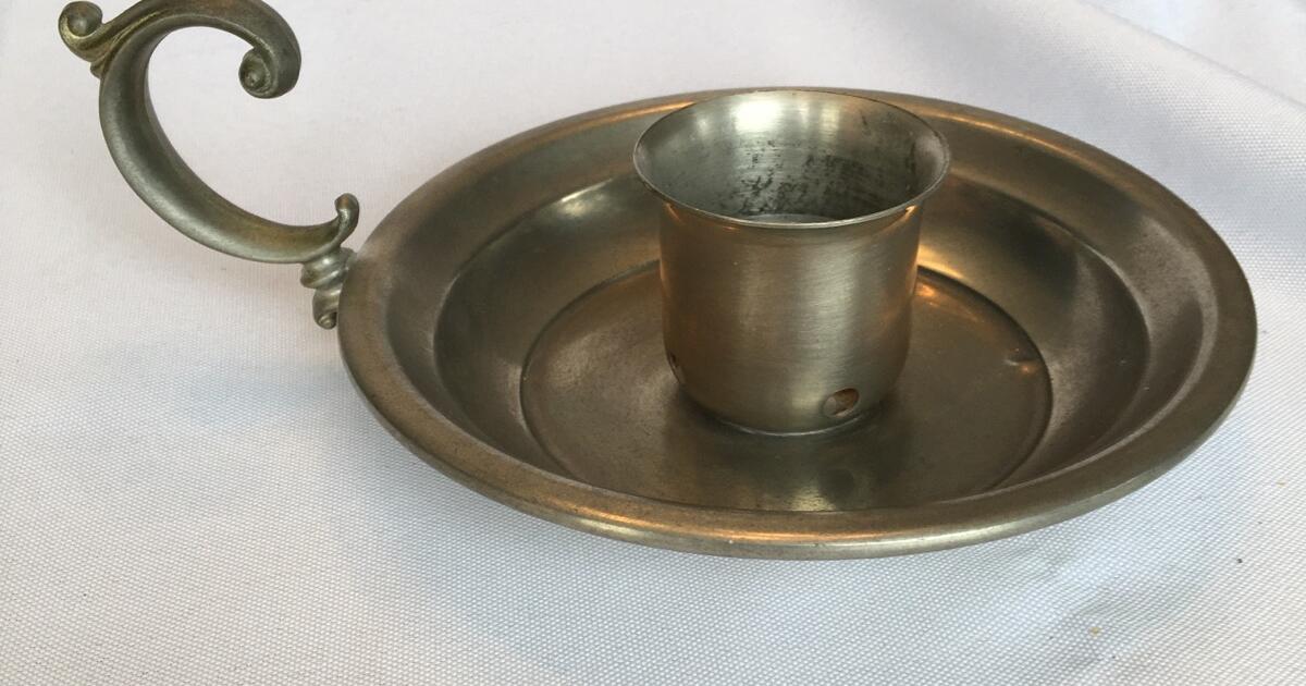Antique Vintage International Silver Company Pewter 277 36 Candle