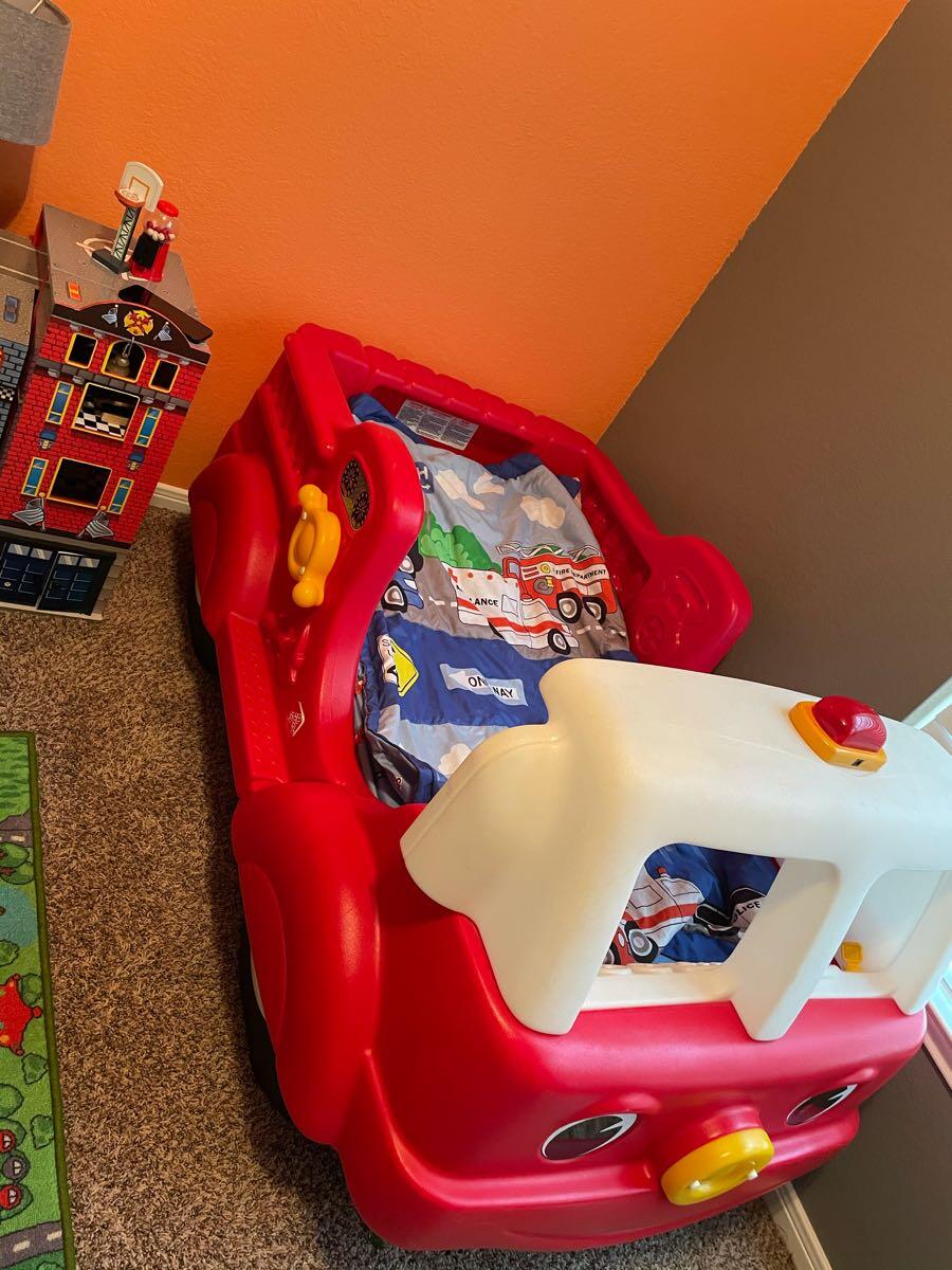 Plastic Fire Truck Toddler Bed If I Happen To Have Two Boys Kid Beds