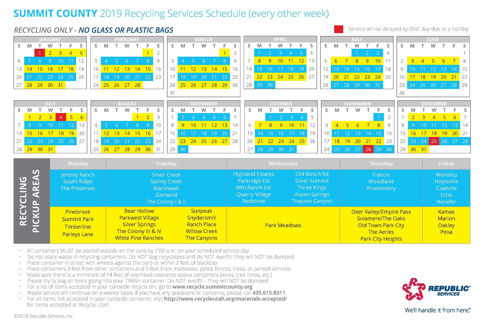 Town Of Islip Garbage Holiday Schedule Calendar 2025