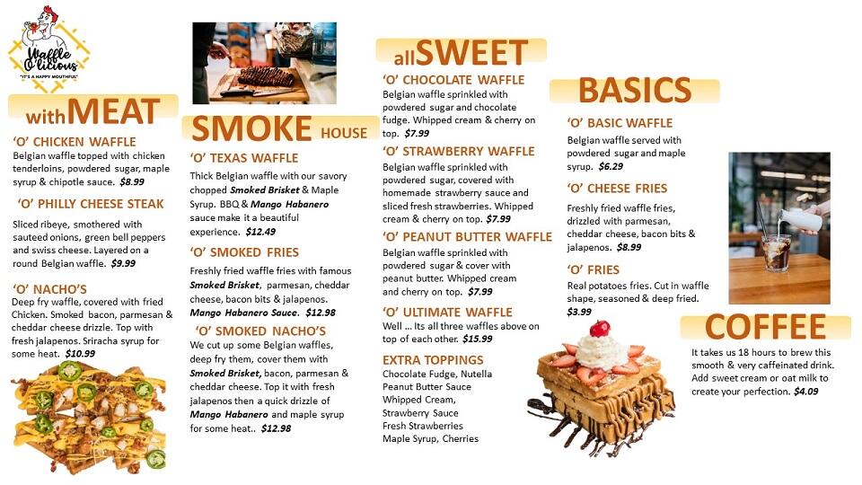 waffle love food truck menu