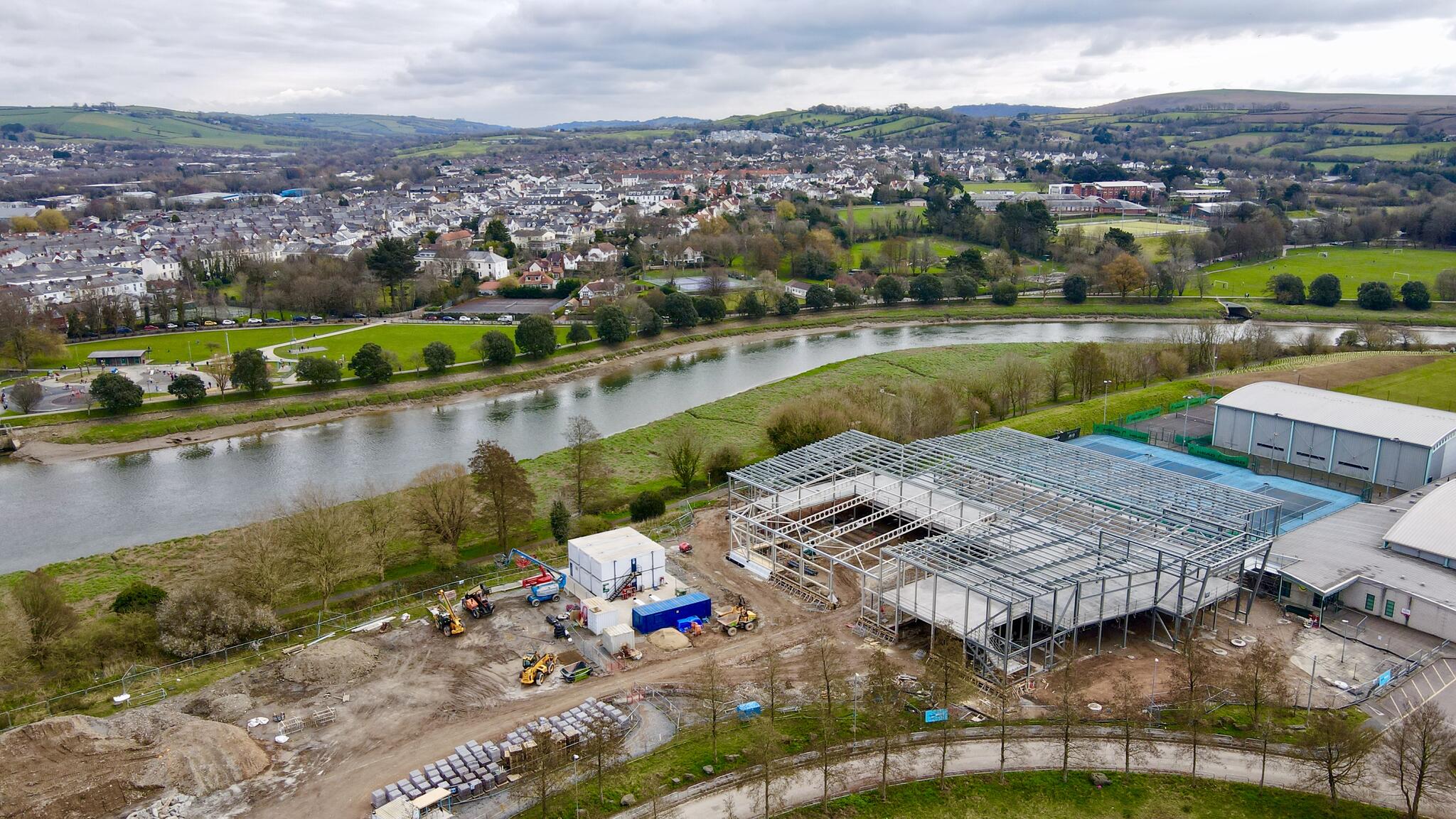 Drone footage of new Tarka Leisure centre (North Devon Council ...