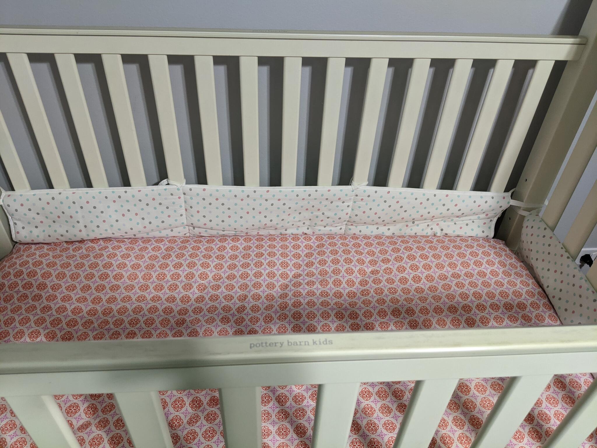 pottery barn crib and changing table