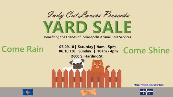 Jun 9 Huge Garage Sale Benefiting Friends Of Indianapolis