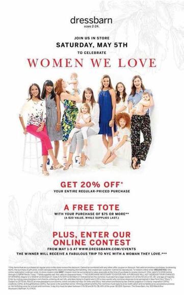 May 5 Shopping Event At Dressbarn Nextdoor