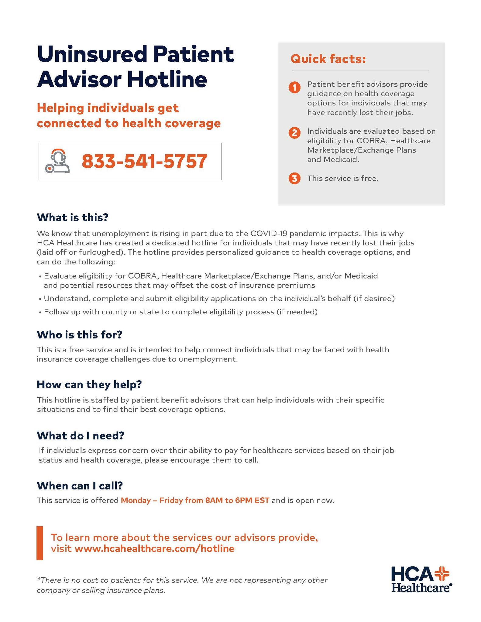 Hca Healthcare Free Uninsured Patient Advisory Hotline Village Of Wellington Mdash Nextdoor Nextdoor