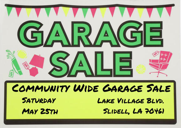 May 25 Lake Village Garage Sale Nextdoor