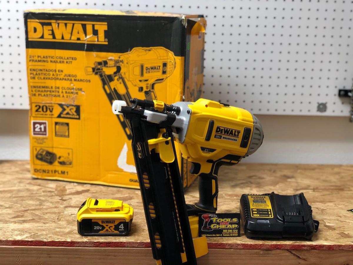 340 Dewalt 20 Volt Max Xr Lithium Ion Cordless Brushless 2 Speed 21 Plastic Collated Framing Nailer With 4ah Battery And Charger New Open Box 340 Nextdoor