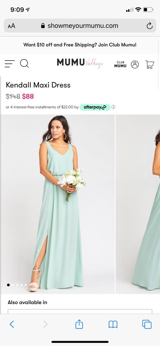 maxi dress afterpay