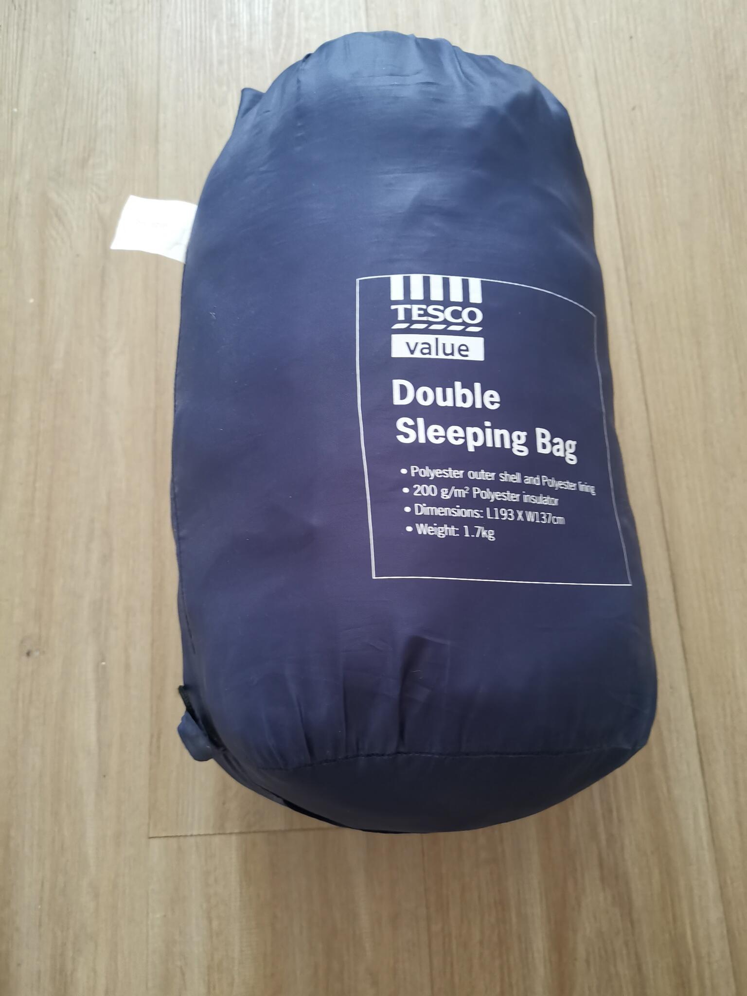 tesco double sleeping bag
