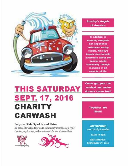 Sep 17 Charity Car Wash This Saturday At Leander Autozone